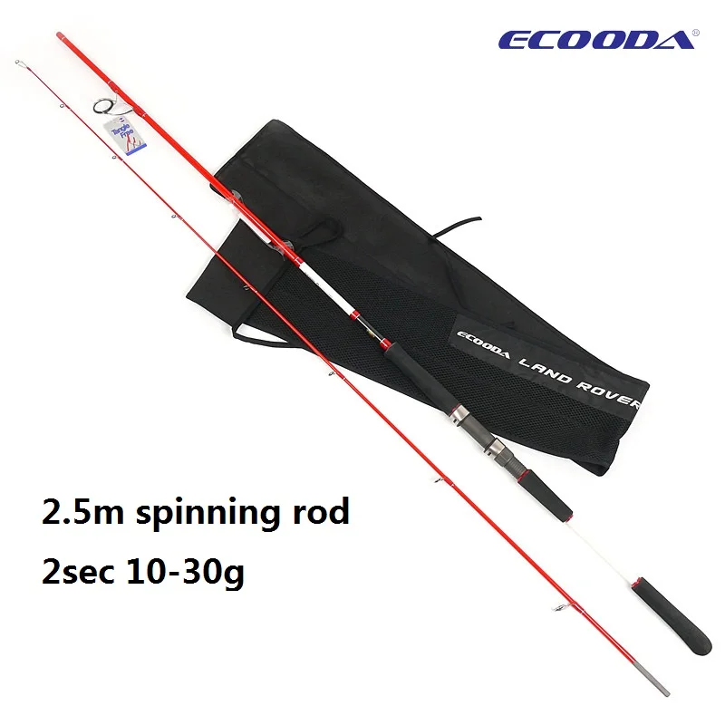 Удочка для приманки ECOODA LAND ROVER SEABASS RODS ELR 1,8/2,5/2,9 м 10-60 г спиннинг SEBASS ROD все направляющие FUJI K и детали катушки - Цвет: Цвет: желтый