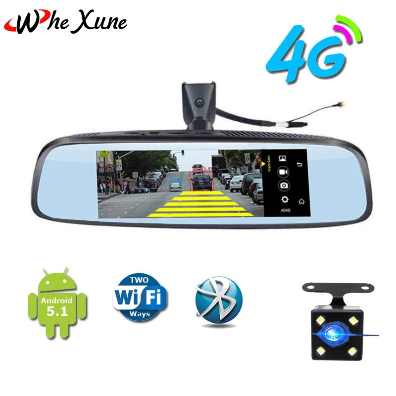 Whexune E09 7.84 &quotВидеорегистраторы для автомобилей 4 г Специальный кронштейн