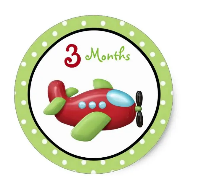 

1.5inch Baby Boy Red Airplane Stickers