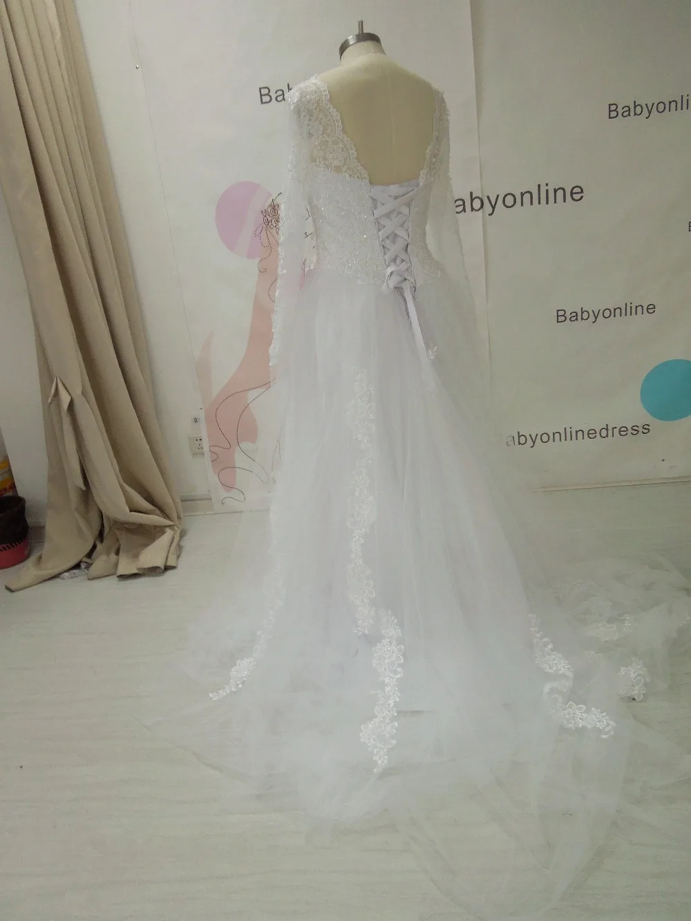 Халат де Mariage сексуальная прозрачная с длинным рукавом Кружева Винтаж бальное