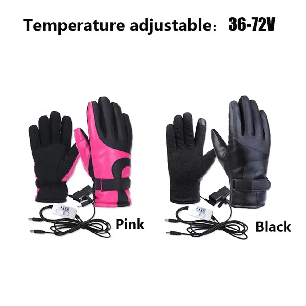 USB Heated Warmer Electric Thermal Gloves Rechargeable Heated Gloves Waterproof Cycling Motorcycle Bicycle Ski Hunting Gloves