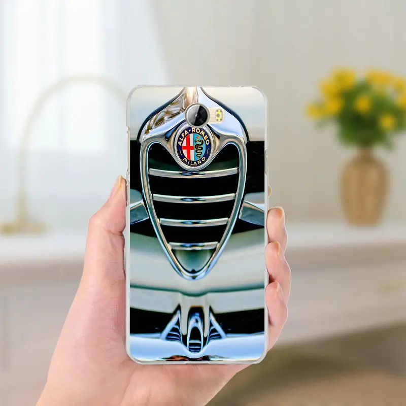 Супер автомобиля Alfa Romeo Логотип Мягкие TPU кремния телефон чехлы для huawei P8 P9 P10 Lite