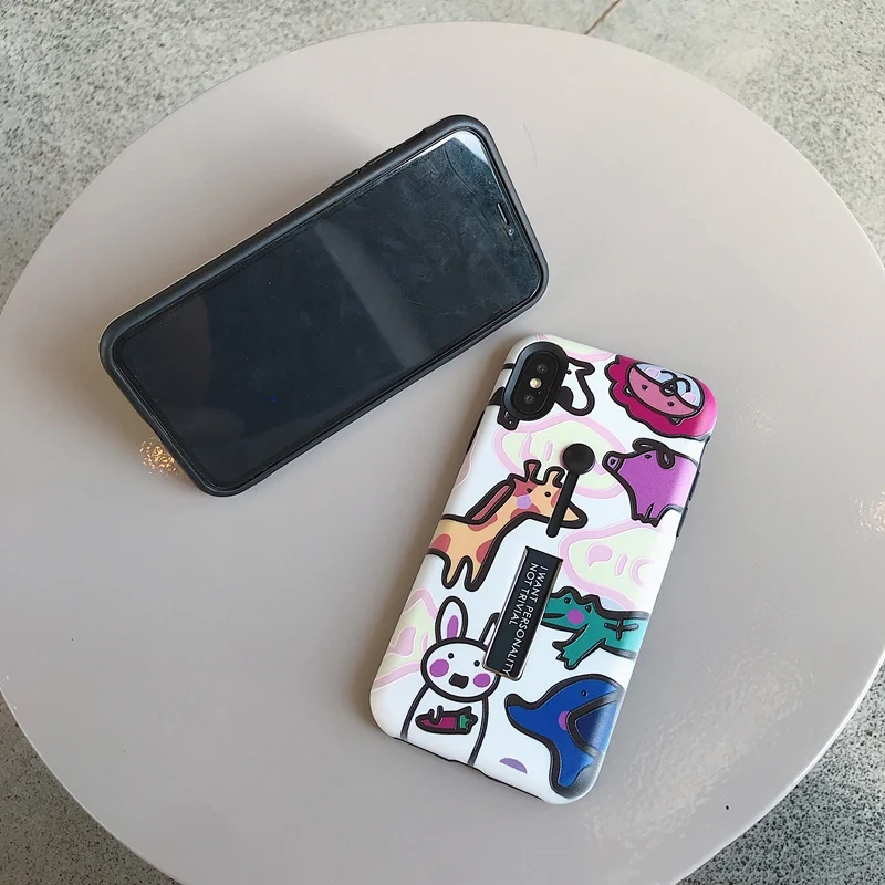 Мультфильм Мелкие животные Чехлы для Apple iphone X XR XS 10 Max демонстрационный держатель