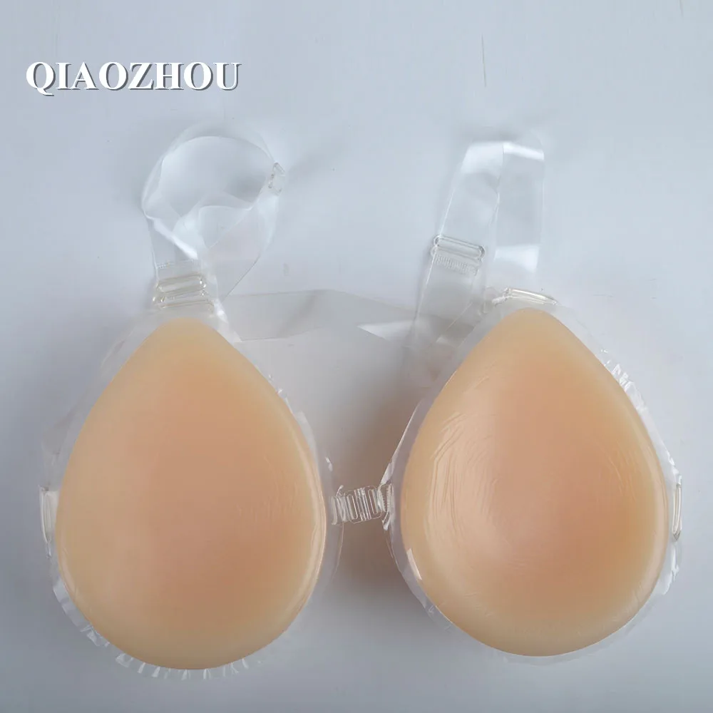 600g/pair B cup artificial breasts nude skin tone strap on fake false silicone breast top quality tan skin crossdressing