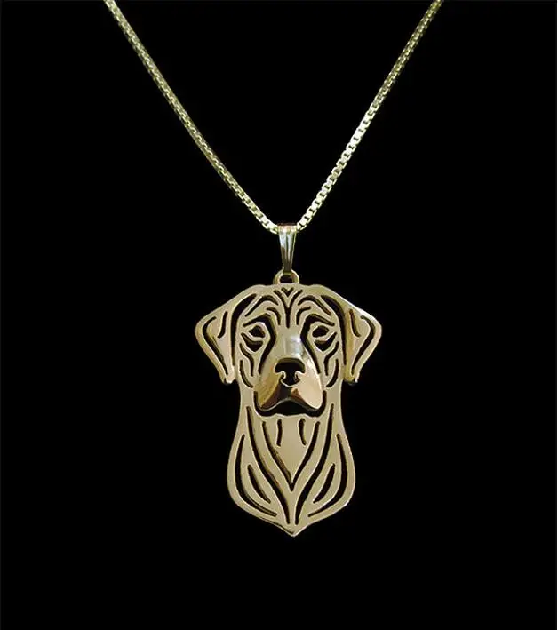 

Wholesale Unique Handmade Boho Chic Rhodesian Ridgeback Necklace Pet Lovers Gift Jewelry Pendant--12pcs/Lot
