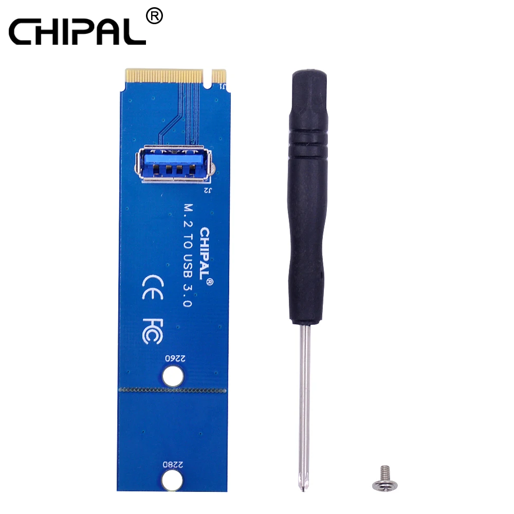 Адаптер CHIPAL NGFF M.2 на USB 3 0 карта M2 USB3.0 для PCIe PCI E расширения майнера BTC LTC ETH|ngff m.2|to usbm.2