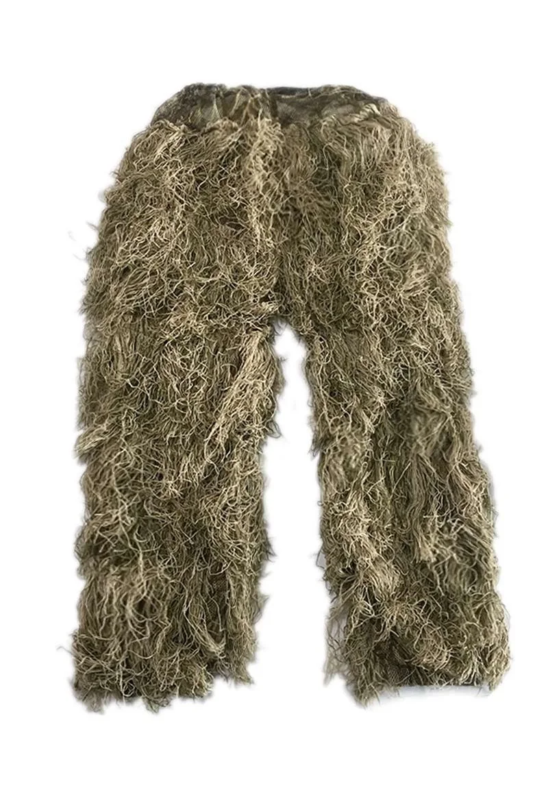 3D Увядшая трава Ghillie костюм 4 шт. снайперская Военная Тактическая камуфляжная одежда охотничий костюм армейская охотничья одежда птичий костюм