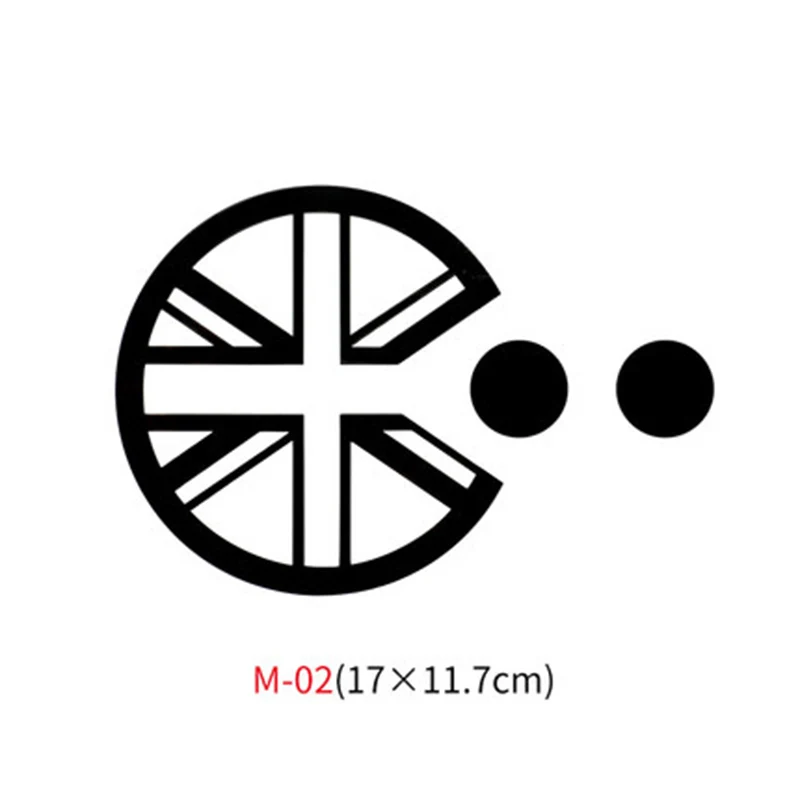 M-02 Различные автомобильные наклейки Union Jack для Mini Cooper One S JCW Countryman Clubman F55 F56 R55 R56 R60 F60 автомобильные аксессуары - Название цвета: M-02