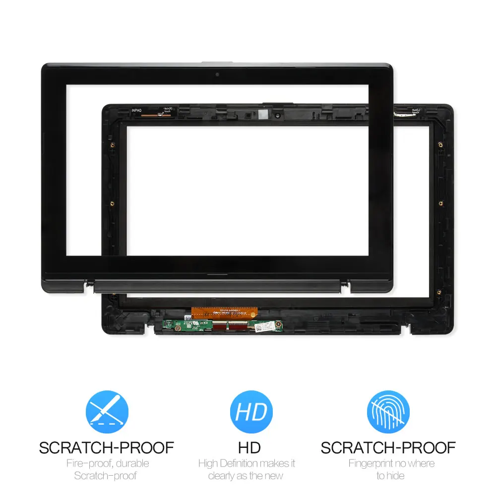 Srjtek 11 6 ''для Asus Vivobook X200MA X200CA X200LA дигитайзер сенсорный экран стекло с рамкой