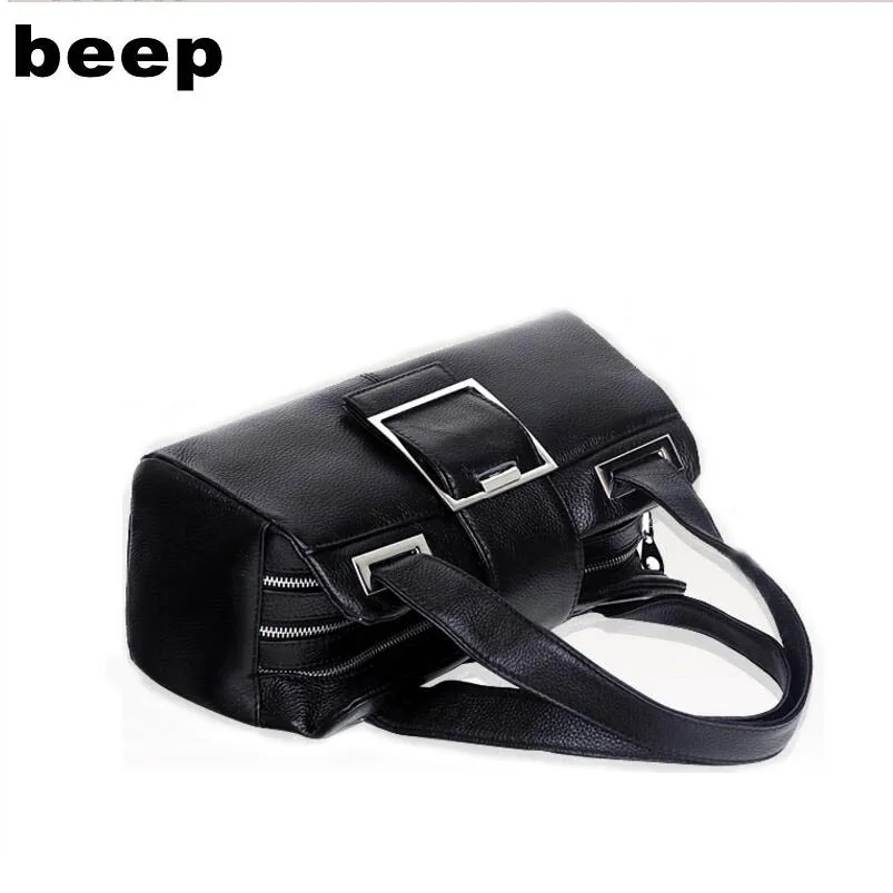 Beep новая кожаная сумка корейская модная Подушка посылка женская сумка через плечо