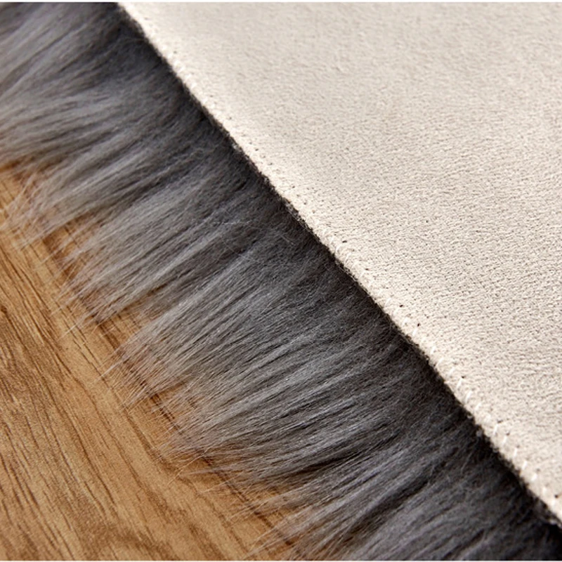 

Wool Imitation Sheepskin Rugs Faux Fur Non Slip Bedroom Shaggy Carpet Living Room Mats Love Heart Carpet Bedroom Decor Area Rugs