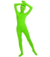 swo005 green spandex full body skin tight unisex zentai suit bodysuit costume women unitard lycra eyes open jumpsuit