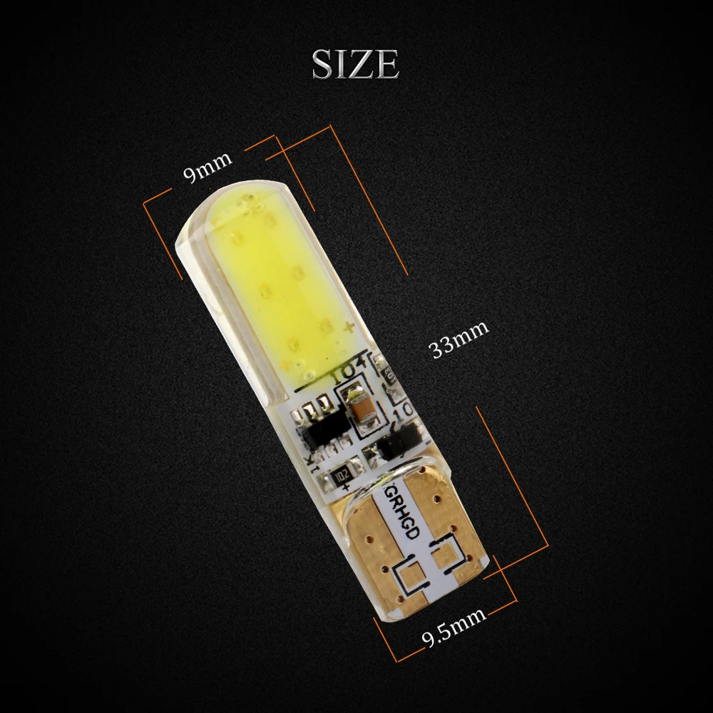 YM E Bright 4 шт. T10 COB 12 SMD кремниевый холодный белый 194 168 светодиодный стробоскоп