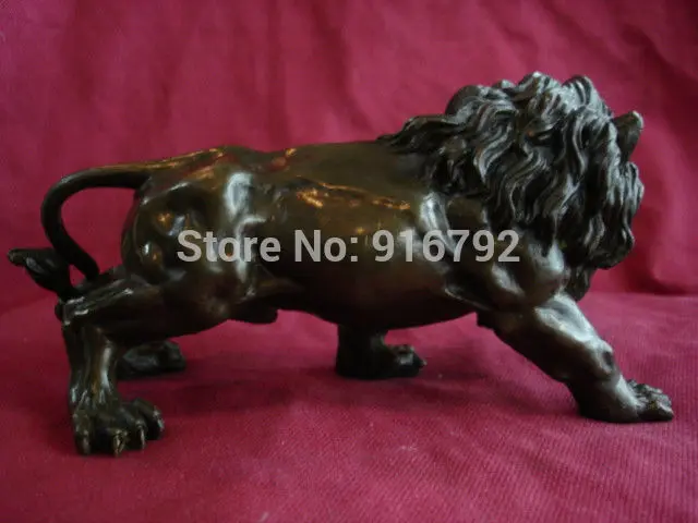 SCY бронзовая скульптура льва статуя подписанная оригинальная высококлассная