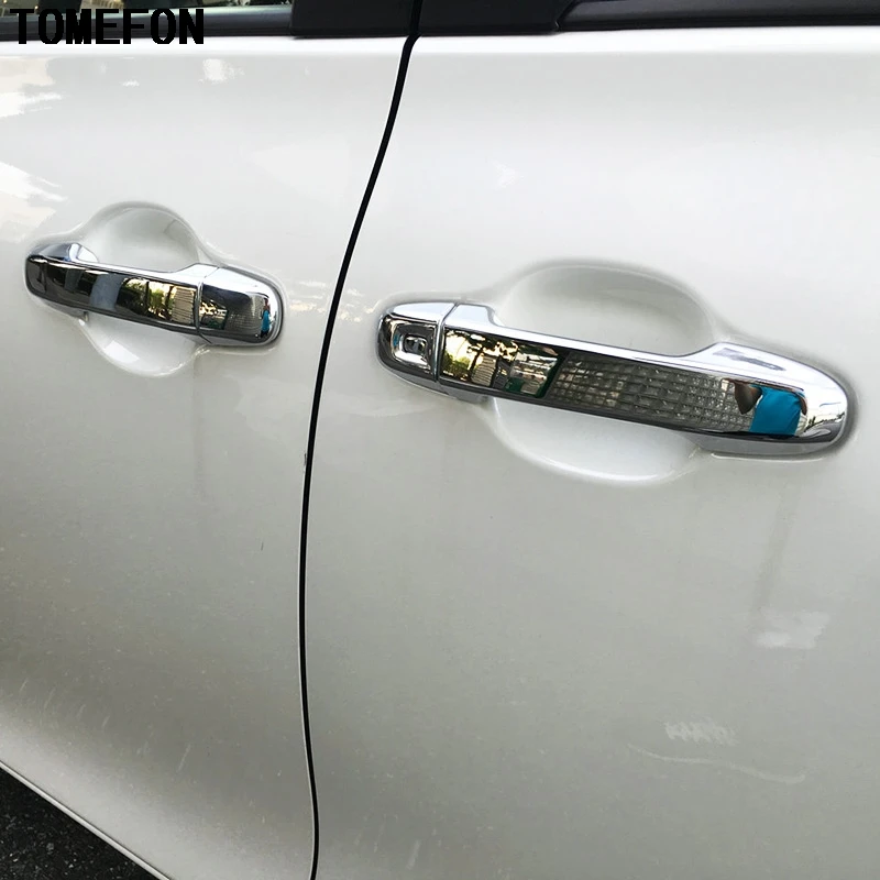 TOMEFON 12 шт. для Toyota Sienta 2015 2017 второе поколение NHP170 ABS хромированная крышка дверной