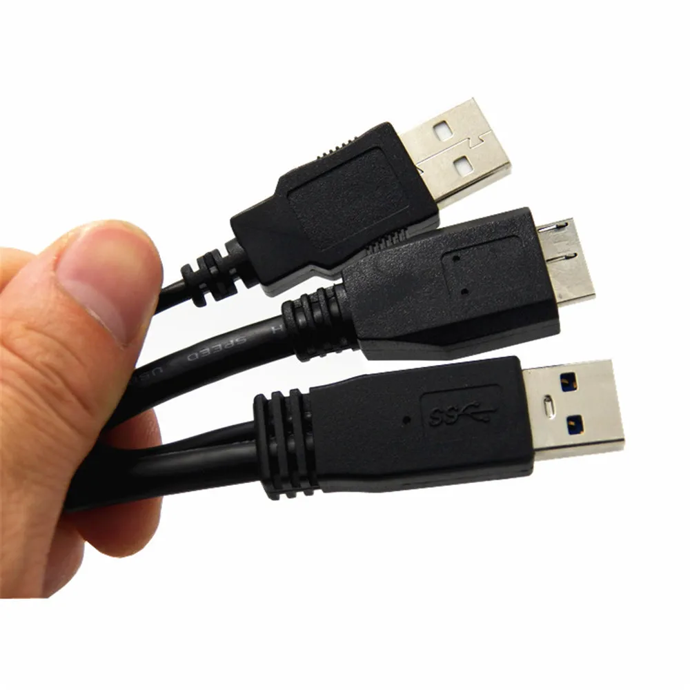 USB 3 0 A Y 2 кабель для передачи данных с разъемом Папа-Micro B мобильного жесткого диска