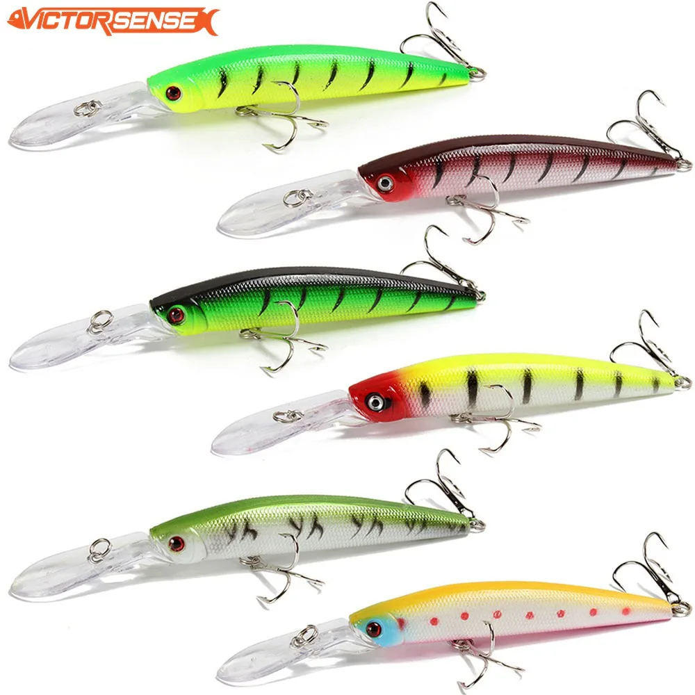 

Victorsense Minnow приманки для ловли рыбы, 14,5 см 15,6 г приманка плавающая приманка жесткая искусственная приманка воблер Pesca карпа, рыболовные прина...