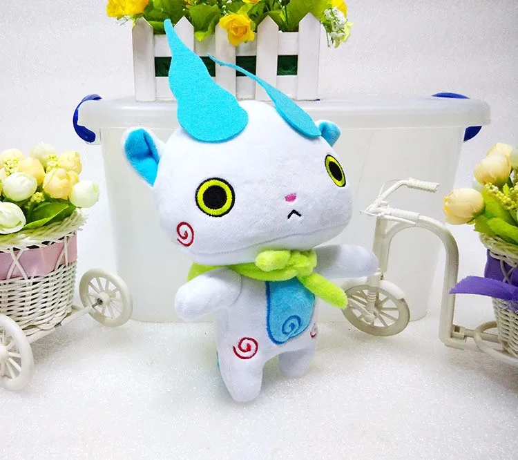 Yo kai Yokai часы Плюшевые игрушки 20 см Kawaii youkai Jibanyan Komasan шепот плюшевые мягкие