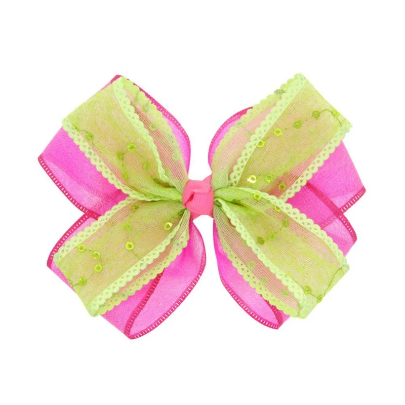 5 Colors Ribbon Bows Clips Hairpin Girl's Hair bows Boutique Clip Headware Kids Accessories | Детская одежда и обувь
