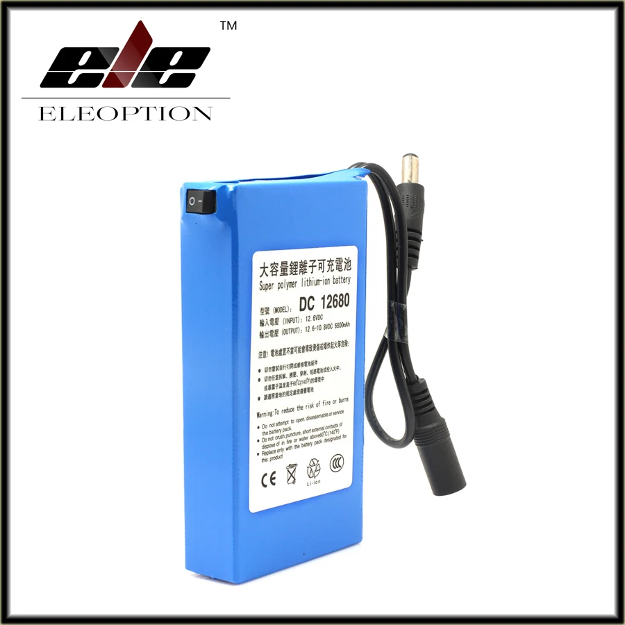 Новый DC12680 6800mAh 12V перезаряжаемые батареи для беспроводных передатчиков CCTV