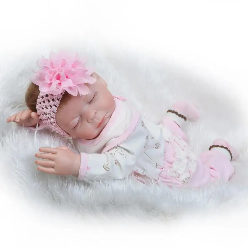 Nicery 22 дюйма 55 см Bebe Reborn Baby Doll Жесткий Силиконовый мальчик девочка игрушка подарок