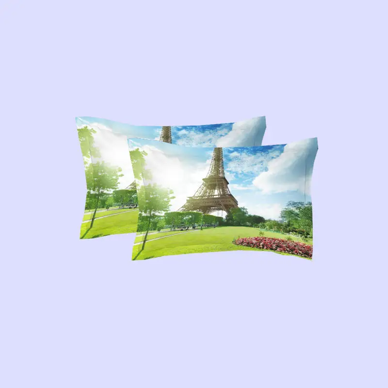 3 шт. Комплект постельного белья с рисунком Эйфелевой башни|bed linen|girls bed linenking size quilt
