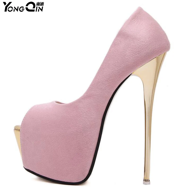 Женские туфли на платформе черные лодочки высоком каблуке 16 см 3 цвета|women designer