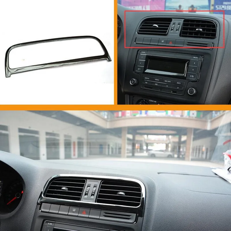 Tonlinker Обложка Наклейка s для VW Volkswagen Polo 2011 17 Стайлинг автомобиля 1 шт. нержавеющая