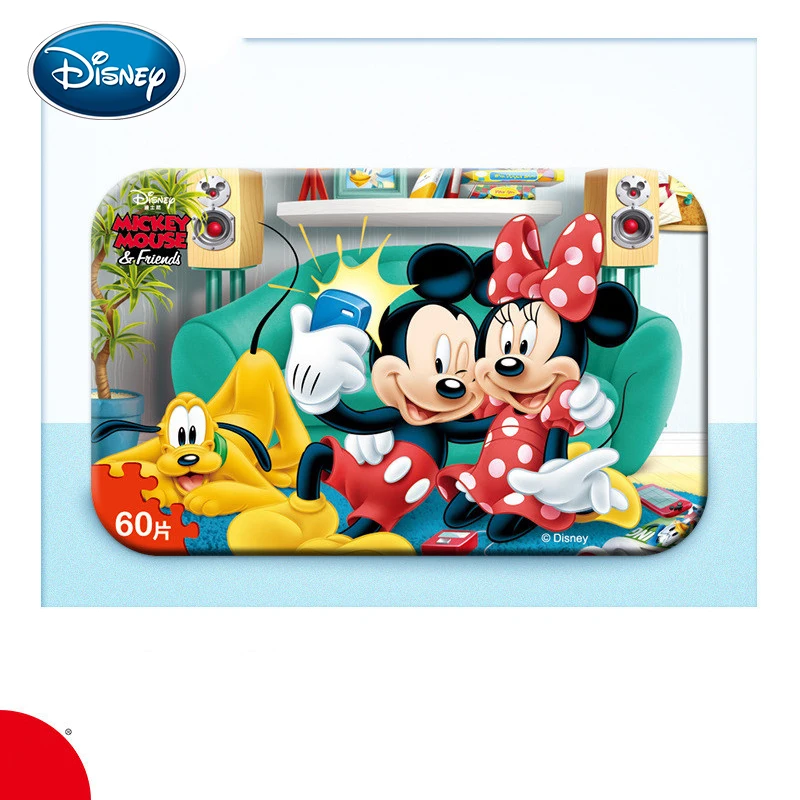 Пазл из металлической коробки Disney Деревянные Игрушки для раннего обучения 60 штук