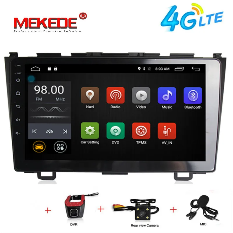 Бесплатная доставка! 9 &quotAndroid 7 1 автомобильный dvd GPS навигация для Honda CRV 2007 2011