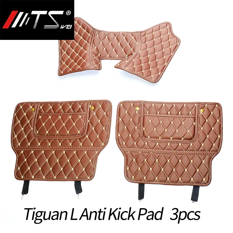 TSWEI Car Seat Backrest Anti Kick Pad Leather Dirty Mat Back Anti-kick cover for vw tiguan L | Автомобили и мотоциклы