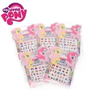 5 шт.компл. игрушки My Little Pony ПВХ наклейки пони упаковка Детские наклейки для ногтей для девочек 3D Радуга тире Твайлайт Sparkle Pinkie Pie