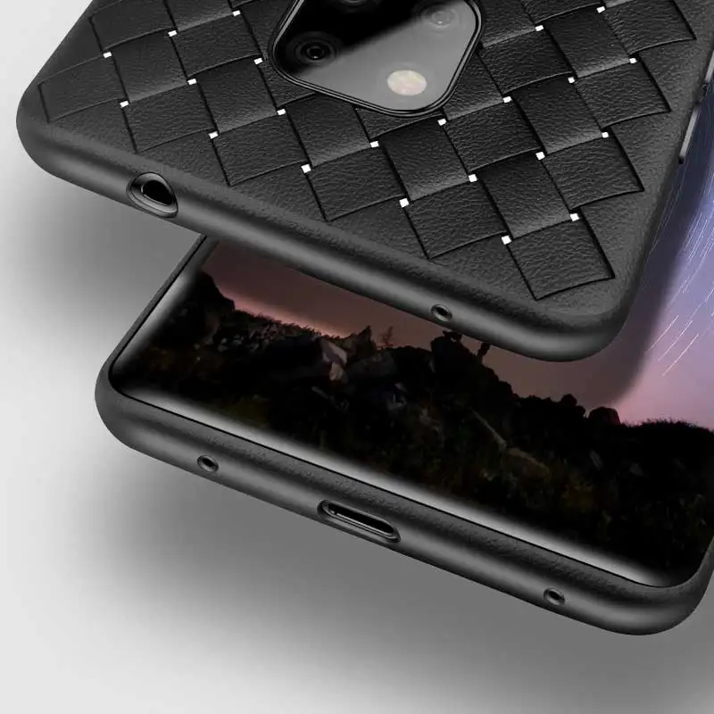 Luxury Grid Case For Huawei Mate20 mate10 Pro Lite Honor 9 10 honor Play 8X Ultra Thin Silicon Phone Cases |