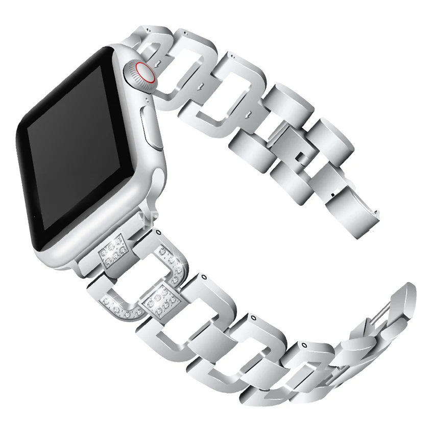 Для Apple Watch серии группа 3/2/1 38 мм 42 из нержавеющей стали для iWatch Группа модные