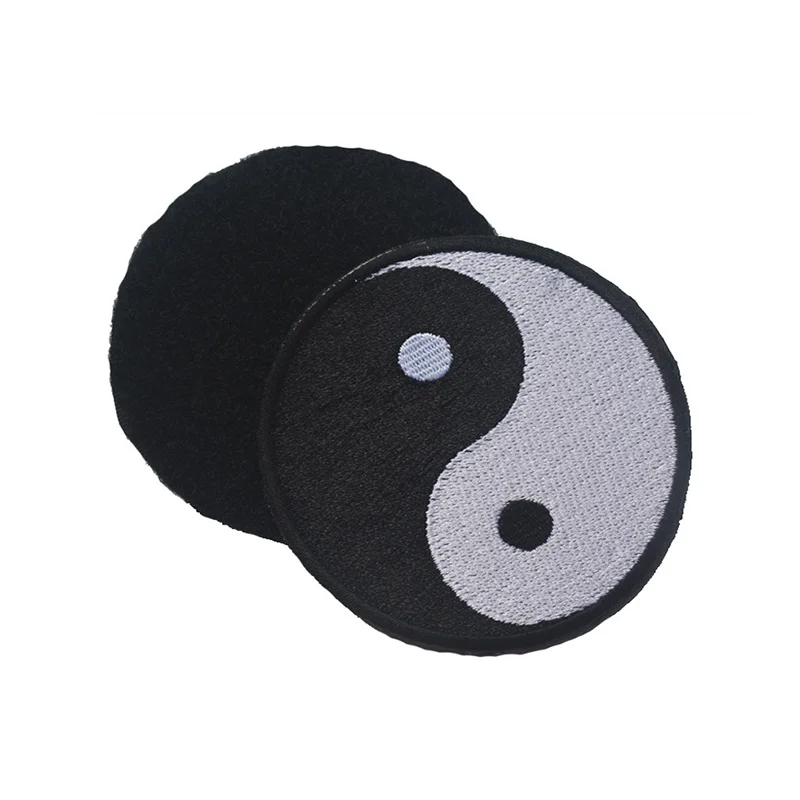 Пластырь с логотипом Tai Chi восемь рисунков значка Yin и Yang 3D вышивка аппликация