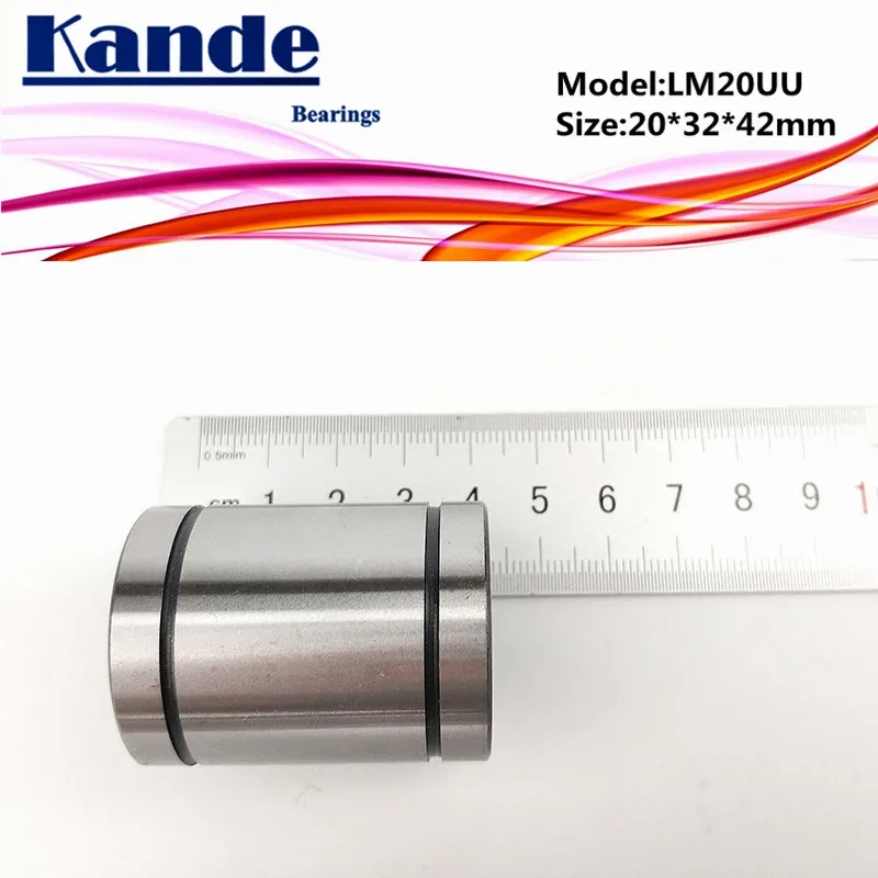Kande подшипники LM20UU 4 шт. линейный подшипник 20*32*42 мм LM20 UU LM20|Линейные направляющие| |