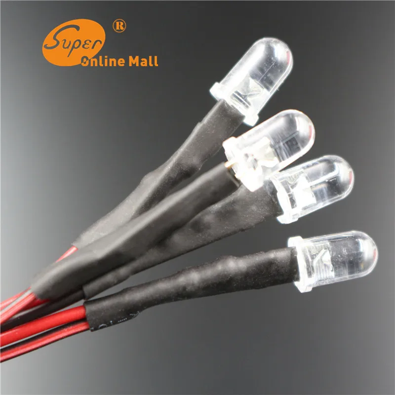 5 шт. мм 12 В Pre-Wired быстрое изменение rgb LED Диод + медленное DC 20 см Огни DIY | Электронные