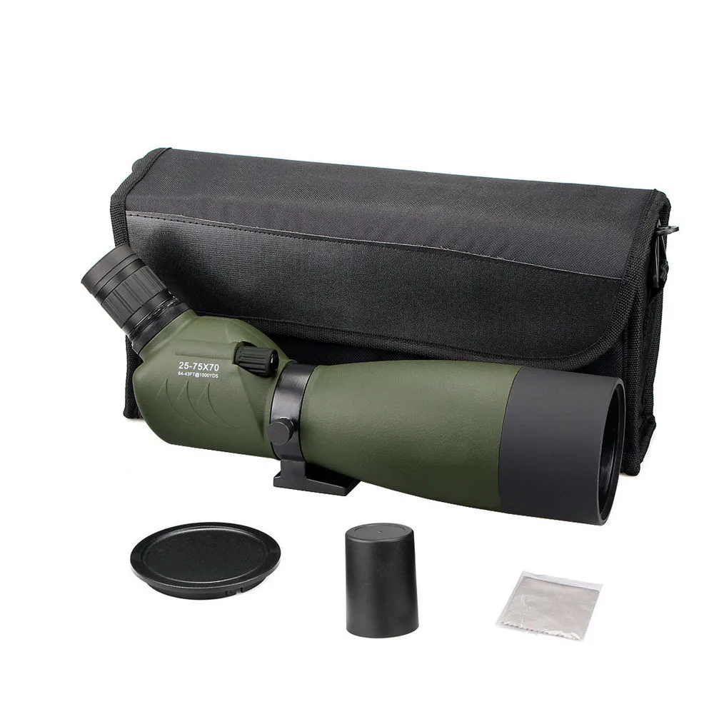 LAIDA 25 75x70mm Зрительная труба Монокуляр Zoom BAK4 45 градусов под углом для целевой