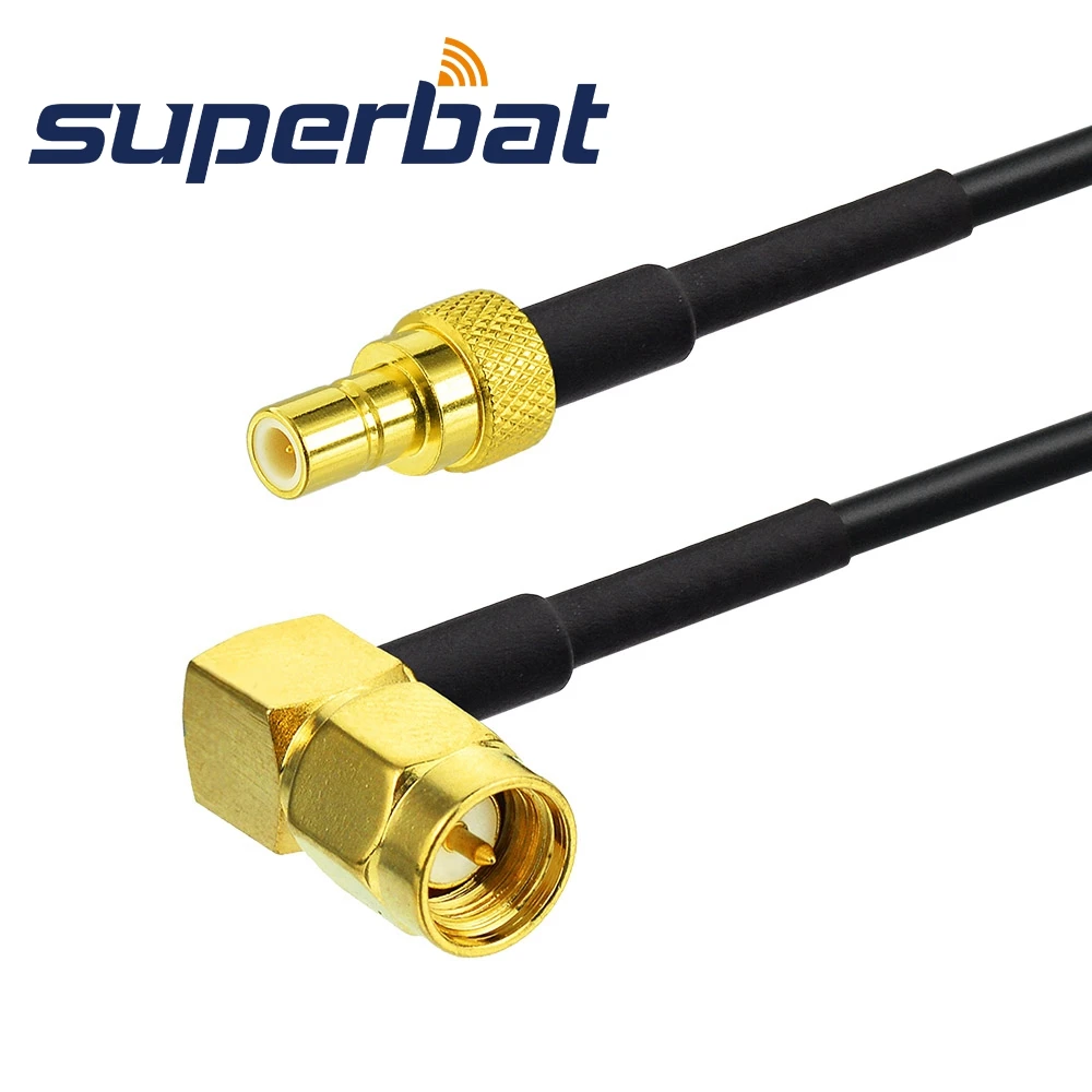 Superbat DAB/DAB+ Car Radio SMA to SMB Aerial Adapter SMA Male to SMB Plug RG174 50cm Extension Cable Adapter for Philips CEM