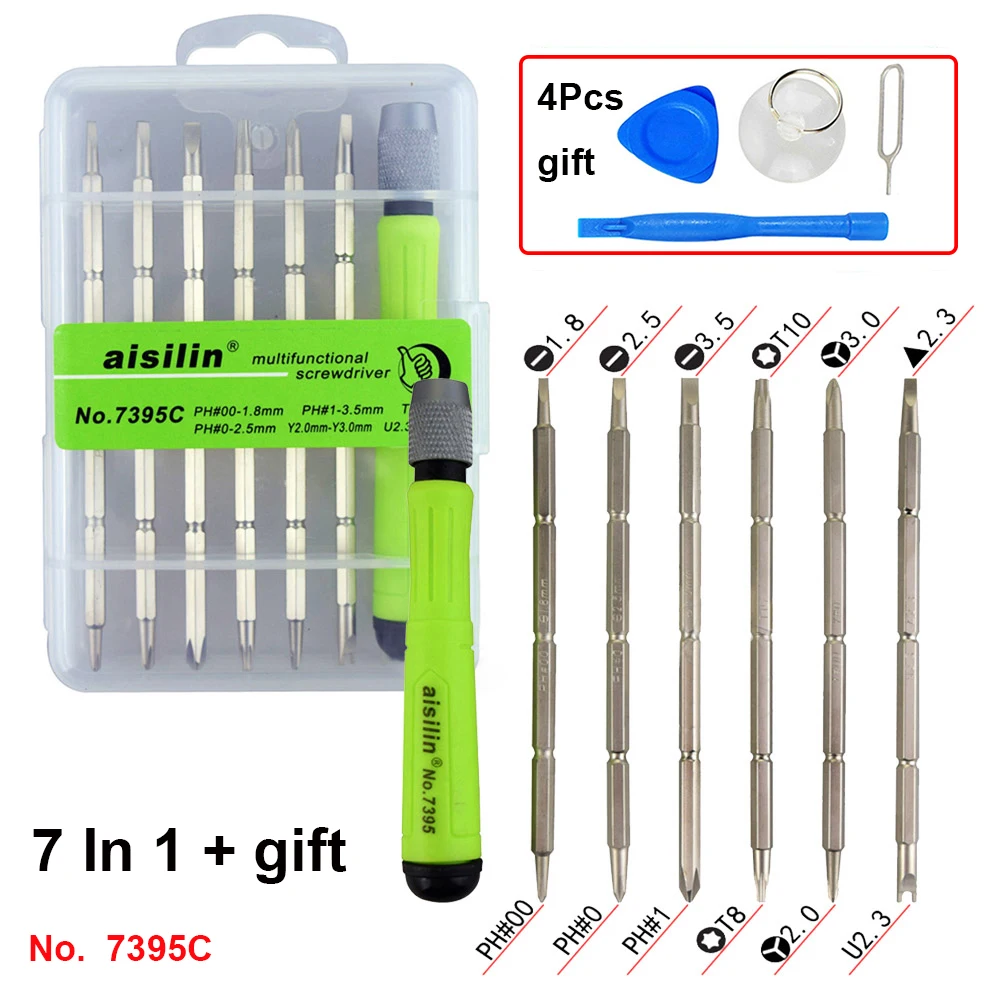 Фото 7 / 9 In 1 Five-star Flat Torx Screwdrivers Set Opening Repair Hand Tool Kit With Metal Spudger for Mobile Phone Laptop Tablet 7 / 9 In 1 Five-star Flat Torx Screwdrivers Set Opening Repair Hand Tool Kit With Metal Spudger for Mobile Phone Laptop Tablet