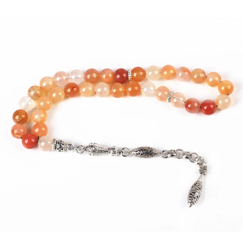 Магазин Tasbih 10 мм агатовый камень Бог мумед кристалл masbaha исламские молитвенные