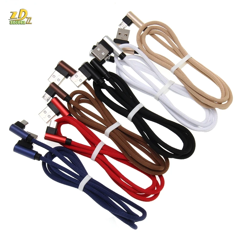 

300 шт./лот 0,25 м/1 м/2 м/3 м 90 градусов Локти плетеная ткань Type-c Micro usb 5pin 8pin кабель для передачи данных для Xiaomi Samsung iPhone