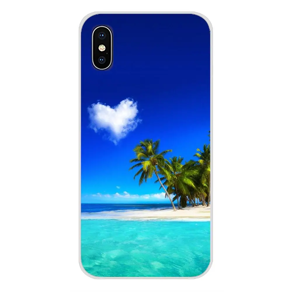 Scene at Sunset on sea Palm Tree For Xiaomi Mi6 A1 5X 6X Redmi Note 5 5A 4X 4A 4 3 Plus Pro pocophone F1 Accessories Shell Cases | Мобильные