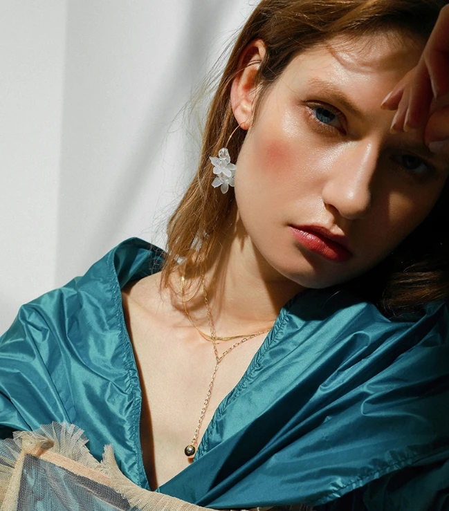 Flower earrings circle ring temperament wild personality European and American exaggerated ear rings | Украшения и аксессуары