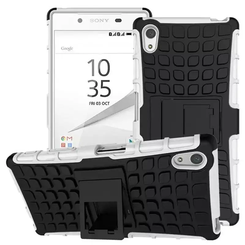JUNTSAI Heavy Duty Броня Противоударный Hybird Для Sony Z5 Z5premium Z5plus Z5mini Z5campact ТПУ + PC Жесткий