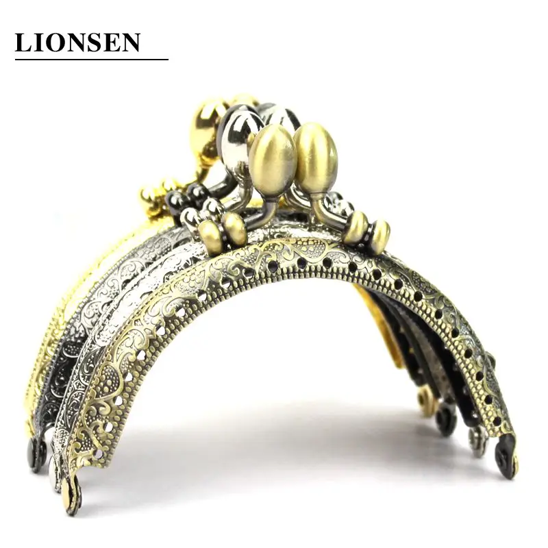 LIONSEN 8 5 см в стиле ретро приблизительно для сумки клатча с застежкой виде поцелуя