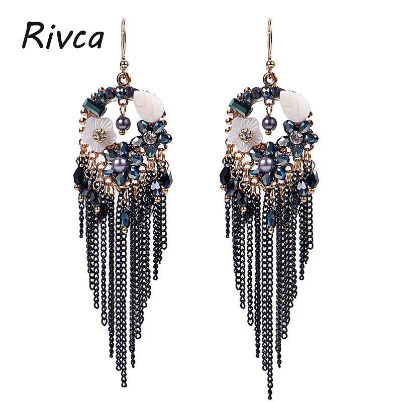 Бренд RIVCA ювелирное изделие богемное очарование цветок кристалл цепочка