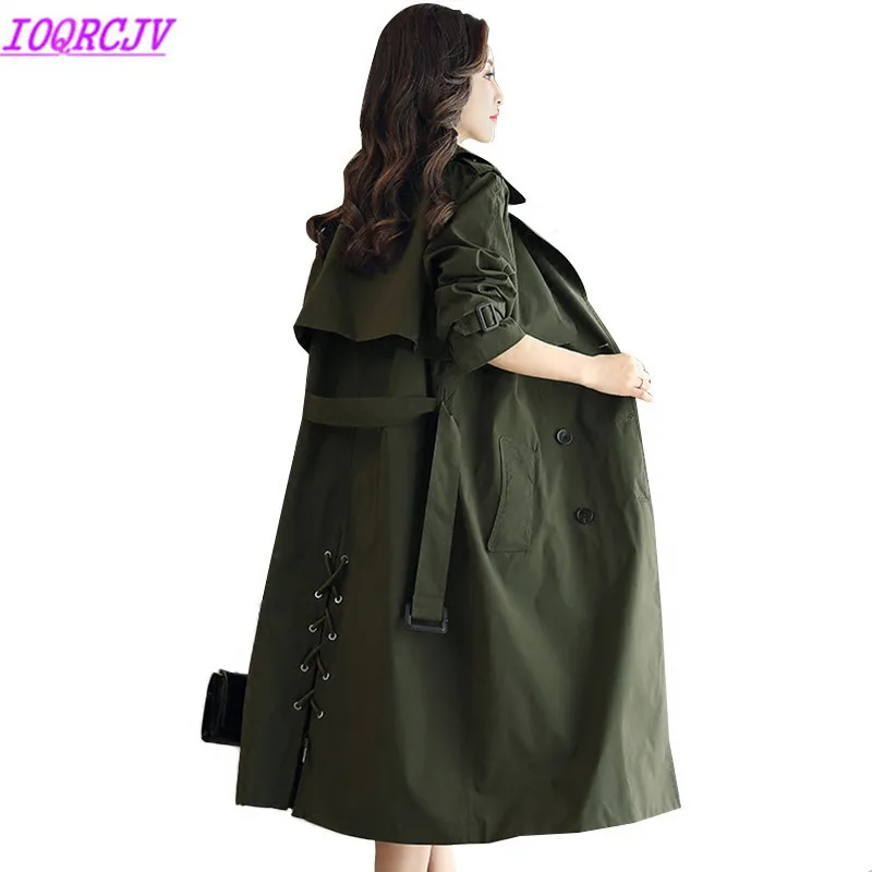 Длинный тренчкот Весенняя женская облегающая верхняя одежда новинка 2018 Модные