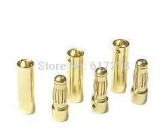 2015 высокое качество 10 пар 4.0 мм золотая пуля банан разъем 4 толщиной позолоченный