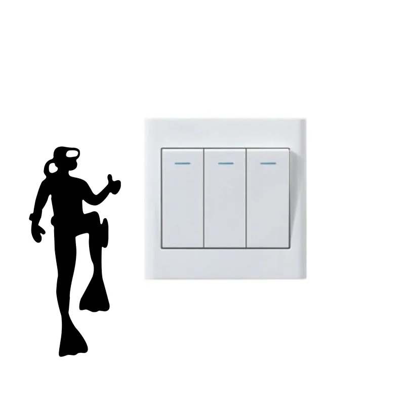 Персональный дайвер переключатель для дайвинга наклейка Украшение Наклейка на